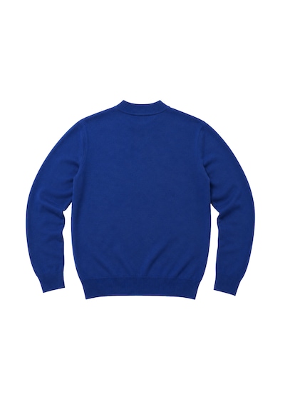 Battalmoda Erkek Büyük Beden İndigo Yarım Balıkçı Triko Kazak 3xl-4xl-5xl-6xl