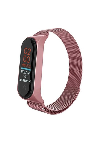 Newface Xiaomi Mi Band 4 Metal Mıknatıslı Kordon Semeglbl - 23 - Rose