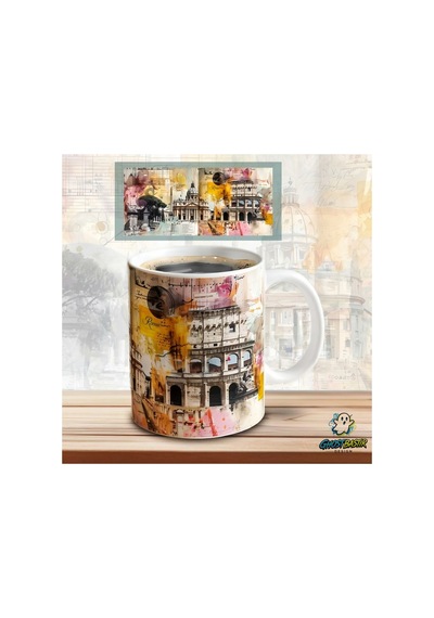 Ghostbastır Design Roma Kupa Bardak Tek Adet K0668 çok renkli