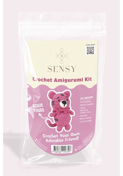 Sensy Amigurumi Kit Başlangıç Seviye Amigurumi Kiti Amigurumi Örgü Kit Rosie Tigre