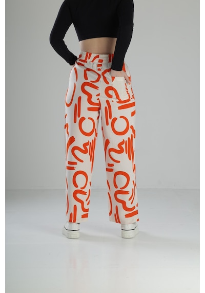 Cocopelli Etnik Desenli Turuncu Baggy Pantolon Coc2259 Turuncu