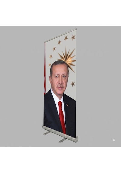 Cumhurbaşkanı Poster Baskılı Roll Up Banner 100x200cm No:2 Diğer