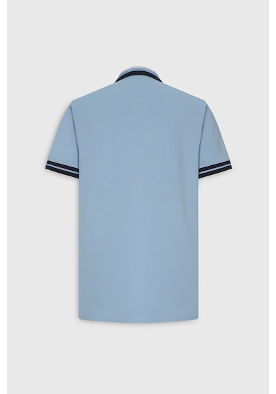 AC&Co / Altınyıldız Classics Erkek Acık Mavı Slim Fit Dar Kesim %100 Pamuk Polo Yaka Tişört Acık Mavı
