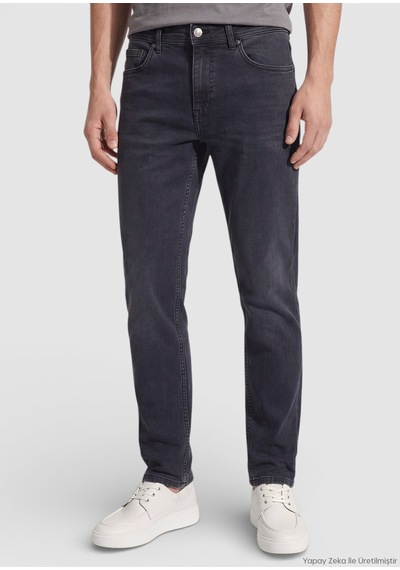 Ramsey Antrasit Slim Fit Denim Pamuk Karışımlı Pantolon antrasit hard Coal