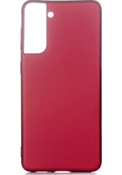 Samsung Galaxy Uyumlu S21 Plus Kılıf Esnek Yapılı İnce Slim Silikon Kapak Ryc/premier Bordo
