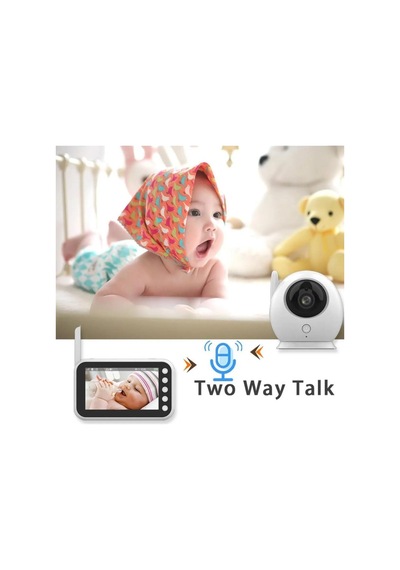 Bebek Kamerası 4.3 Lcd Iki Yönlü Ses Oda Sıcaklık Takibi Hd Gece Görüşü Alarm & Hatırlatma Genel