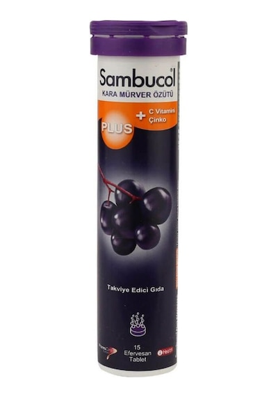 Sambucol Plus Kara Mürver Özütü Efervesan 15 Tablet Sambucol Plu