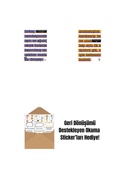 A Etika + Altı + Okuma Sticker'ları