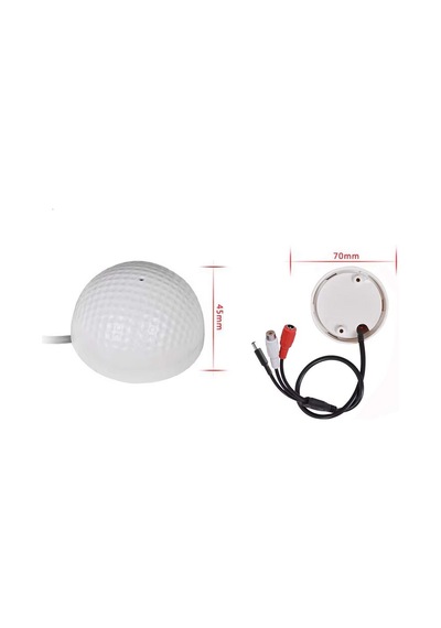 Ses İzleme Mikrofonu - Cctv Güvenlik Ve Ip Kamera Sistemleri İçin Dahili Preamp İle Kablolu Ses Mikrofonu