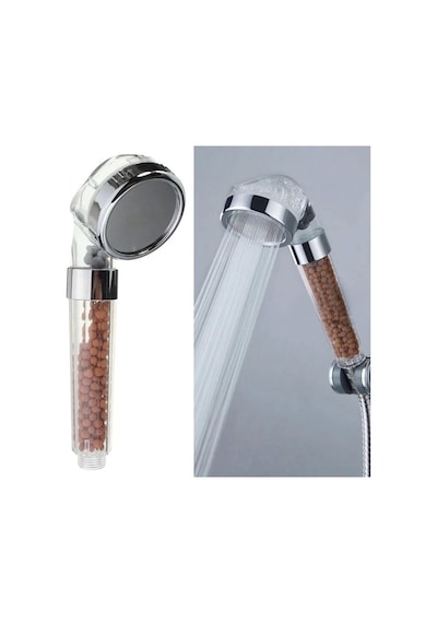 Su Arıtmalı Duş Başlığı Tasarruflu Boncuklu Banyo Duş Başlığı Lisinya Şeffaf
