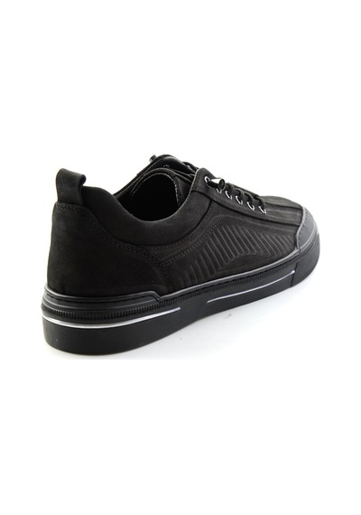 Bambi Siyah Nubuk Hakiki Deri Erkek Sneaker E01438096001
