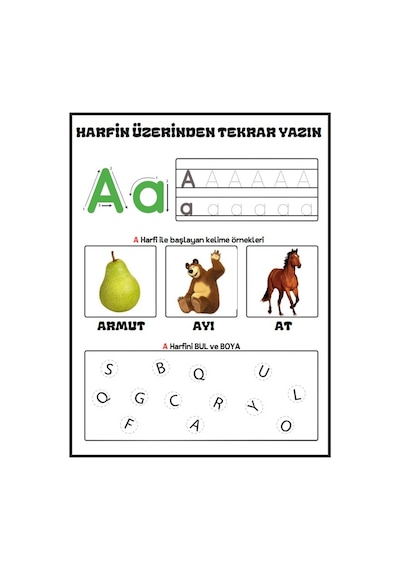 Çocukları Okula Hazırlayan Yaz-sil Eğitim Seti
