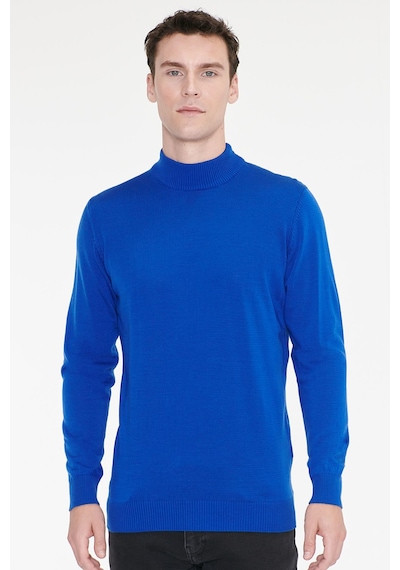 Ac&Co / Altınyıldız Classics Erkek Saks Tüylenme Yapmayan Anti-pilling Standart Fit Yarım Balıkçı Yaka Triko Kazak Ac&Co / Altınyıldız Classics Erkek Saks Tüylenme Yapmayan Anti-pilling Standart Fit Yarım Balıkçı Yaka Triko Kazak