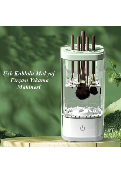 Dokunmatik Işıklı Makyaj Fırçası Temizleme Makinesi
