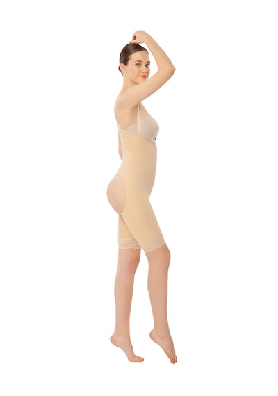 Variteks 127 Agraflı Poppo Kaldırıcı Liposuction Korse Bej
