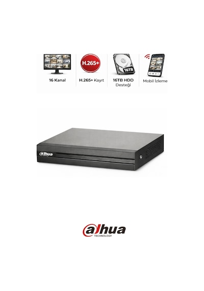 Xvr1b16-ı 16 Kanal Dvr Kayıt Cihazı 1080p Kamera Sistemi