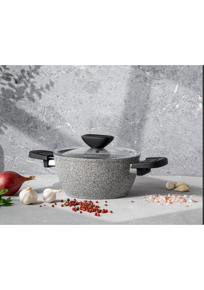 Emsan Fortis 12 Parça Granit Tencere Seti Gri