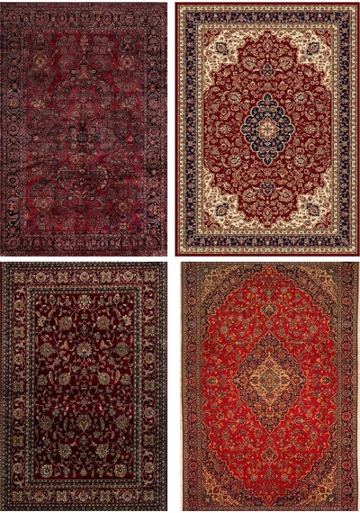 A6 Boyutunda 17'li Otantik Halı Desen Yapışkanlı Scrapbook Kağıt Seti
