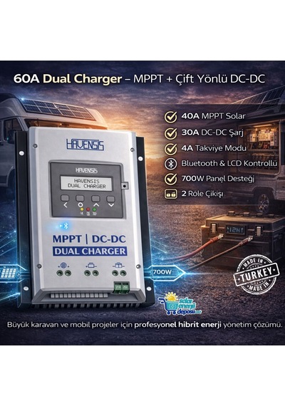 Havanesis Dualcharger-4030amd-v2 60a Dual Charger Mppt + Çift Yönlü Dc-dc