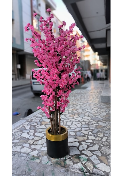 Rüzgar Yapay Çiçekçilik 160 Cm Pembe Bahardali Ağacı Pembe