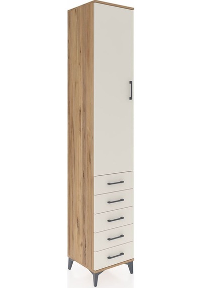 Hyperion Dolap 2 Raflı 5 Çekmeceli Tek Askılı 44x44x243 Çam-a... Çam Hyperion Dolap 2 Raflı 5 Çekmeceli Tek Askılı 44x44x243 Çam-a... Çam