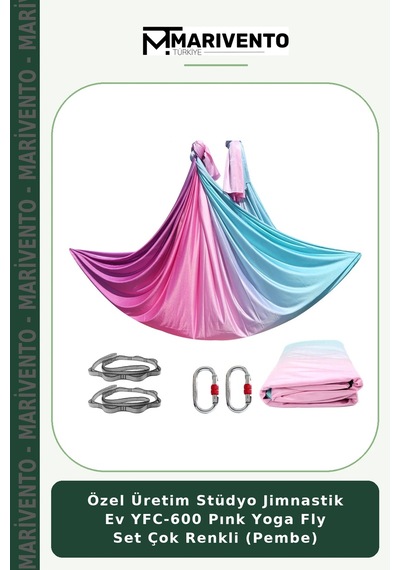 Özel Üretim Stüdyo Jimnastik Ev Yfc-600 Pınk Yoga Fly Set Çok Renkli Pembe