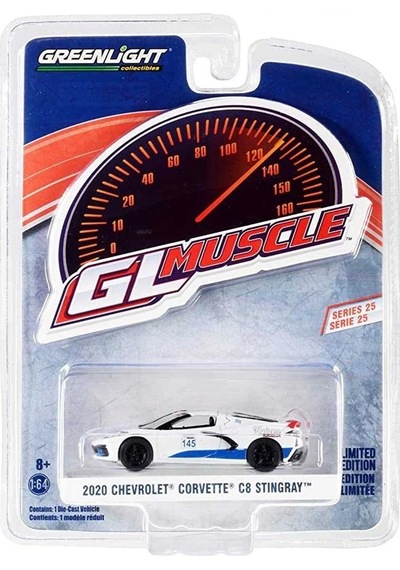 Greenlight Muscle 145 Track Battle - 2020 Chevrolet Corvette C8 Stingray Coupe