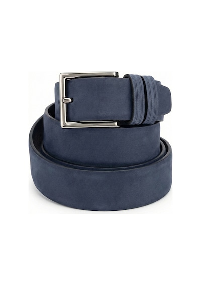 Onz Hakiki Deri Erkek Spor Kemer - Kot Ve Jeans Pantolon Uyumlu 4.5 Cm Açık Indigo