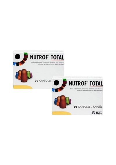 Total C Vitamini, Selenyum, D3 Vitamini, Lutein, E Vitamin, Zeaksantin, Bakır, Resveratrol, Çinko İçeren 2 Adet 30' Lu Avantaj Paketi 60 Kapsül