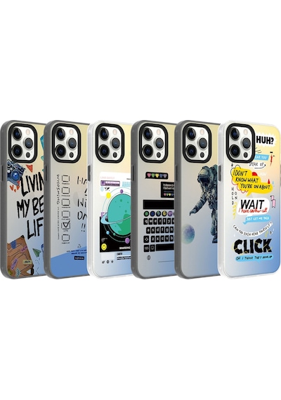 Apple Uyumlu iPhone 12 Pro Max Uyumlu Desenli Zore Dragon Sert Kılıf-kelimeler Kelimeler -