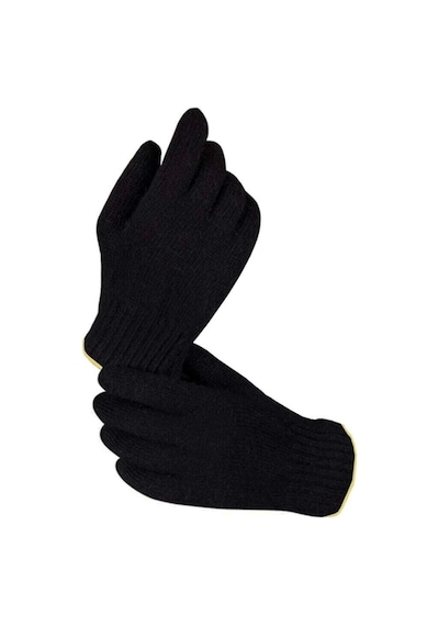 Orta Kalın Siyah Sıcak Tutan Yün Kışlık Kadın Erkek Eldiven Unisex 1 Çift Çok Renkli