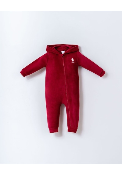 U.S. Polo Assn. U.s. Polo Assn Erkek Bebek Bordo Tulum Bordo