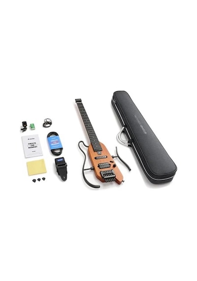 Donner Hush-x Headless Traveller Elektro Gitar Seti Natural