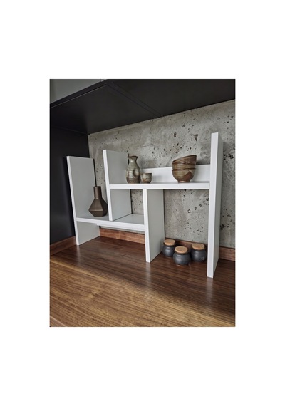 Aqua Ayarlanabilir Tezgah Üstü Düzenleyici Raf Baharatlık Mutfak Rafı Beyaz - 891866258 Beyaz