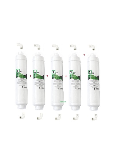 5 Micron Quick İnline Filtre , 1. Aşama Kapalı Kasa Su Arıtma Osmosis No 1 Filitre , 5 Adet