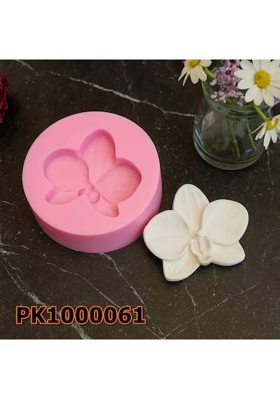 Pk1000061 - Silikon Kalıp Mum Kalıbı Küçük Orkide