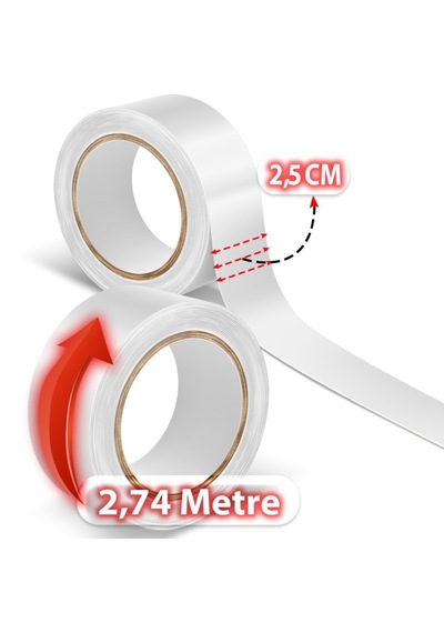 Walker Tape No-shine Rulo Protez Sac Bandı 1 X 3 2,5 Cm X 2,74 M