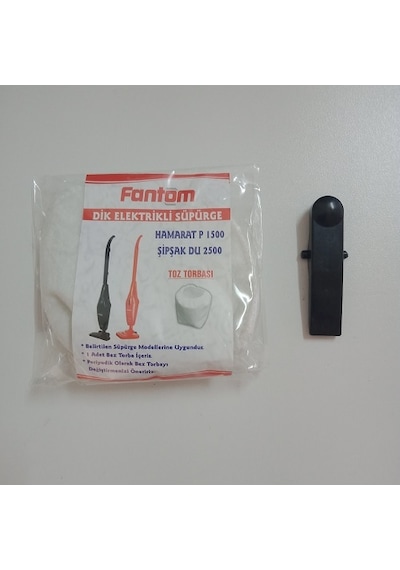 Fantom Uyumlu Hamarat Şipşak Dik Süpürge Toz Torbası + Kilitleme Tırnak