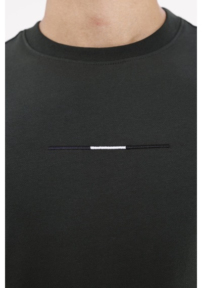 Rowinger Minimal Göğüs İşlemeli Rahat Kalıp Esnek Manşetli Mevsimlik Bisiklet Yaka Sweatshirt Haki Rowinger Minimal Göğüs İşlemeli Rahat Kalıp Esnek Manşetli Mevsimlik Bisiklet Yaka Sweatshirt Haki