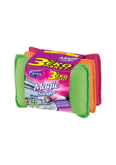 Parex Magic Sünger 3 Adet Çok Renkli