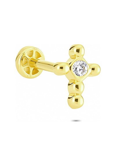 Glorria Altın Tektaştragus Piercing Sarı