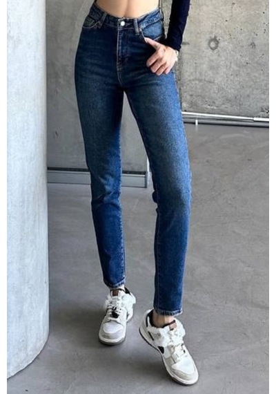 Balenbi Kadın Yüksek Bel Yıkamalı Strech Mom Jean Likralı Kot Pantolon 1246 - Premium Seri Mavi 2387 Balenbi Kadın Yüksek Bel Yıkamalı Strech Mom Jean Likralı Kot Pantolon 1246 - Premium Seri Mavi 2387