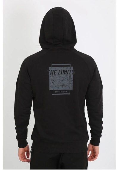 Joma Erkek Günlük Sweatshirt Hoody Limit 4241303 Siyah