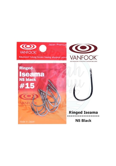 Vanfook Ringed Iseama Delikli Iğne Ns Black  15