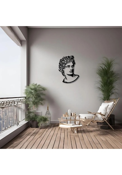 Duvar Dekoru Hediyelik Heykel Statue Metal Duvar Tablosu Sanat
