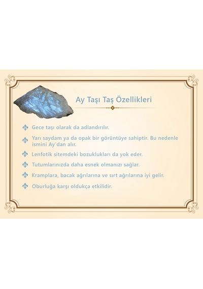 Makrome Örgülü Naturel Kesim Ay Taşı Doğaltaş Erkek Bileklik Siyah
