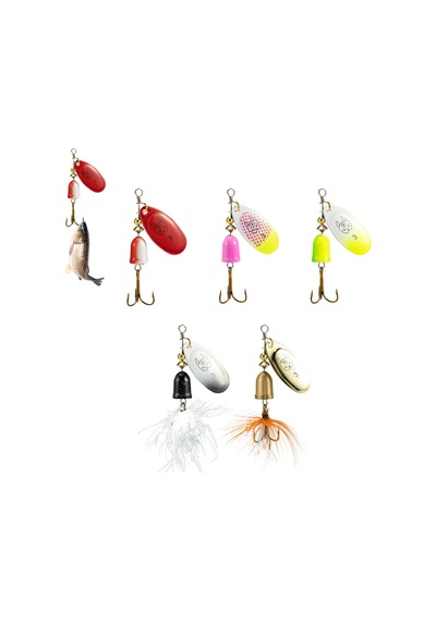 Bas Balıkçılık Cazibesi Spinner Yemleri 5pcs Sert Metal Jig Spinner Yemleri Tatlı Su Ve Tuzlu Su Balıkçılığı İçin 5 Only Containing 06 Models