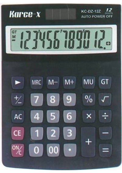 Karce-X KC-DZ-12Z Elektronik 12 Hesap Makinesi