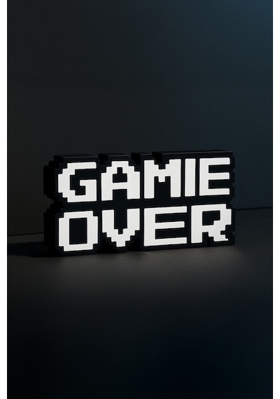 Modern Game Over Kabartmalı Süs Dekoratif Obje, Duvar & Masaüstü Aksesuarı,hediye 15x8.5 Cm