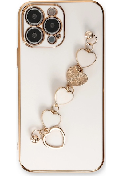 Newface Apple Uyumlu iPhone 13 Pro Max Kılıf Esila Silikon Lvsqvr - 79 - Beyaz